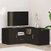 vidaXL Eckregal Schwarz 160x40x45 cm Holzwerkstoff Produktbild-Vorschau 2