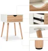 Meerveil Table de nuit avec tiroir, armoire d'appoint, Voir les images du produit 5