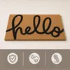 Relaxdays deurmat van kokosvezel, met de tekst "Hello", Productafbeelding-voorbeeld 5