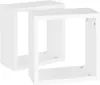 vidaXL Scaffali a cubo, 2 pezzi, bianco, 30x15x30 cm Anteprima dell’immagine prodotto 4