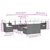 Modulares Garten-Sofaset, 11-teilig, mit Stauraum, Produktbild-Vorschau 3
