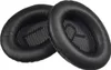 Two black ear pads for headphones are shown against a white background. Produktbild-Vorschau