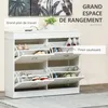 HOMCOM Armoire à Chaussures Meuble à Chaussures Rangement Voir les images du produit 4