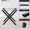 MetaloPro Tischbeine Belaga Lite – 2x Schwarze Metallbeine Produktbild-Vorschau 2