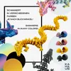 A collage of 3D printed crystal dragons in various colors, some emerging from eggs, with text describing their shimmering effect. Produktbild-Vorschau