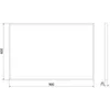Mexen Loft lustro łazienkowe prostokątne 90 x 60 cm, rama Náhled obrázku produktu 5