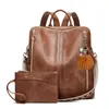 OKWISH Rucksack Laptoprucksack Schulrucksack Lederrucksack Produktbild-Vorschau 1