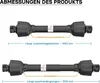 Albero cardanico T4 1400-1540mm 460Nm 540rpm, albero Anteprima dell’immagine prodotto 7