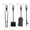 Set da camino Relaxdays da 5 pezzi, attizzatoio, paletta Anteprima dell’immagine prodotto 5