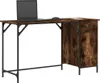 vidaXL Počítačový stůl kouřový dub 131x48x75 cm materiál na Náhled obrázku produktu 3