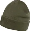 A close-up studio shot of a green knitted beanie. Anteprima dell’immagine prodotto
