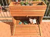 Multibox Hochbeet Holz 92x32x80cm mit Stauraum & Rollen Produktbild-Vorschau 11