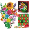 Weihnachts-Adventskalender 2025 mit Blumenstrauß-Bausteinen Produktbild-Vorschau 1