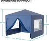 Wiltec Pavillon 3 x 3 m en bleu avec protection UV 50+, Voir les images du produit 7