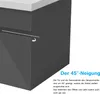 100cm Keramik Waschtisch mit Unterschrank Badmöbel Set mit Produktbild-Vorschau 5
