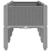 CLORIS Pflanzkasten mit Beinen Hellgrau 120x40x42 cm PP Produktbild-Vorschau 4