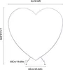 2,1x2m arche de mariage en forme de cœur métal fleurs arche Voir les images du produit 2