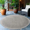 Ayyildiz Outdoor- und Terrassenteppiche Grau 200 cm rund Produktbild-Vorschau 1