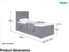MEBLINI Boxspringbett mit Bettkasten - Gepolstert Produktbild-Vorschau 8