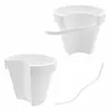 Vaso da fiori per tubo dell'acqua piovana - bianco - vaso Anteprima dell’immagine prodotto 6