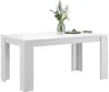 Esstisch - Weiß matt Nachbildung - 160 x 90 cm - ausziehbar Produktbild-Vorschau 4