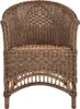 KRINES HOME fotel rattanowy wiejski fotel wiklinowy Podgląd zdjęcia produktu 3