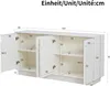 Merax Sideboard mit 4 gewölbte Türen, Kommode mit matter Produktbild-Vorschau 7