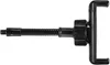 A black flexible gooseneck phone holder with a clamp on a white background. Produktbild-Vorschau