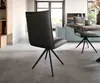 DELIFE Esszimmerstuhl Lelio-Flex Echt-Leder Schwarz Produktbild-Vorschau 5