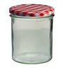 15er Set Sturzglas 350 ml To 82 rot karierter Deckel Produktbild-Vorschau 2