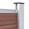 Möbel Gartenzaun WPC 353×186 cm Braun 2023 Produktbild-Vorschau 4