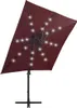 vidaXL Parasol świetlny z oświetleniem LED 250 cm Bordowy Podgląd zdjęcia produktu 2