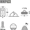 High Peak Hauszelt Minipack 2P, Zelt Produktbild-Vorschau 5
