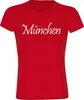 multifanshop Damen T-Shirt - München rot - Schriftzug, rot, Produktbild-Vorschau 1
