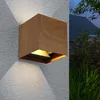 LED Wandleuchte, Up & Down, Holzoptik, wetterfest, L 10 cm Produktbild-Vorschau 5