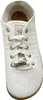 A close-up, top-down view of a white sneaker. Produktbild-Vorschau
