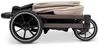 A side view of a folded baby stroller. Produktbild-Vorschau