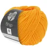 A ball of orange yarn on a white background. Produktbild-Vorschau