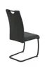 A single black cantilever chair is shown from a side-rear angle against a white background. Produktbild-Vorschau