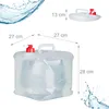 Relaxdays Faltkanister 4er Set, 15 l, Hahn, Schraubdeckel, Produktbild-Vorschau 4