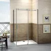 Duschkabine Schiebetür 130cm(Tür)x70cm(Seitenwand)xH.195cm Produktbild-Vorschau 1