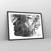 Gerahmtes Poster - Schwarzer Rahmen - Frau Linie Kunst. - Produktbild-Vorschau 8