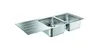 GROHE K500 80-S, Aufsatzwanne, Rechteckig, Edelstahl, Produktbild-Vorschau 1