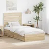 Aufbewahrungsbett Sonoma-Eiche 90 x 200 cm Holzwerkstoff Produktbild-Vorschau 2