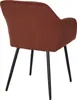 Fauteuil Cotele Scott Terracotta - Lot De 2 Voir les images du produit 5