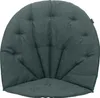 A dark gray tufted cushion for a chair. Produktbild-Vorschau