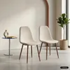 sweeek - 2er-Set Stühle mit Holzdekor nussbaumfarben und Produktbild-Vorschau 6