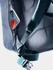 A close-up view of a backpack's side pocket holding a smartphone, with straps visible. Produktbild-Vorschau
