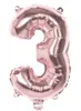 XL Folienballons Zahl 86 cm groß - Rose Gold - Luft oder Produktbild-Vorschau 3
