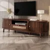 Merax TV-Schrank aus Rattan in Landhausstil, TV Lowboard Produktbild-Vorschau 4